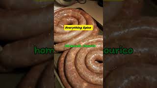 Homemade Portuguese SausageChouricoeverythingspice thankyouforwatching [upl. by Ahseik]