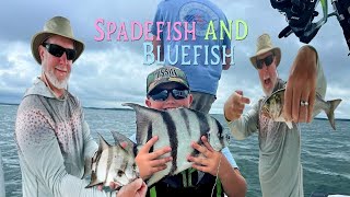 Fishing the Chesapeake Bay of Virginia for Spadefish Bluefish amp More [upl. by Gerbold]