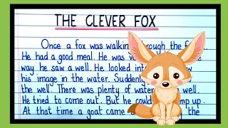 the clever fox story writingenglish story writing with moral [upl. by Newmark867]