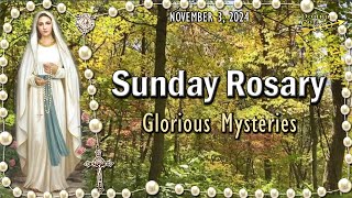 SUNDAY Holy Rosary🌻 Glorious Mysteries Todays Rosary of the Blessed Virgin Mary Fall Leaves [upl. by Akinert]