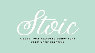 Stoic Script Font Font Free Download [upl. by Ajim]