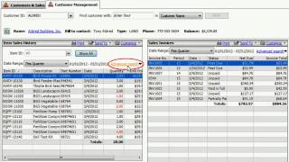 Item Sales History ByCustomer in Sage 50 Accounting [upl. by Lund]