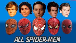 EVERY SPIDERMAN ACTOR EVER Outdated From the 70s to Tom Hollands SpiderMan Homecoming 2017 [upl. by Kobylak]