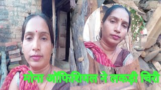 मोना ऑफिशियल ने लकड़ीचीरा Mona official ne lakadi cheeraMonaofficialvlogs536 [upl. by Mil]