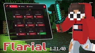 FIRST MINECRAFT BEDROCK CLIENT UPDATED TO 12144  Flarial Client 12140 [upl. by Kreit732]