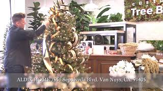 ALDIK Homes Designer Brad Schmidt shows us how to use ribbon when decorating a Christmas tree [upl. by Amelia]