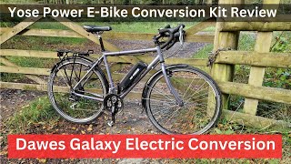 Yose Power ebike conversion kit review Dawes Galaxy touring bike electric conversion [upl. by Aradnahc]