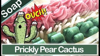 Cold Process Soap Making 🌵Prickly Pear Cactus Soap [upl. by Llecrup]