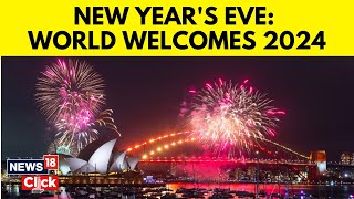 New Years Eve World Welcomes 2024  Happy New Year  New Year 2024  New Year 2024 Celebrations [upl. by Lainahtan466]