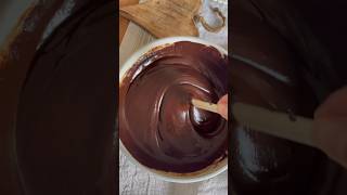 Perfect dark chocolate ganache for cake covering under fondant cakedecorating ganache fondant [upl. by Nylyram]