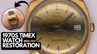 Timex Electric Dynabeat Watch Restoration DIY Project  How to restore a Watch by Yourself at Home [upl. by Sibyl]