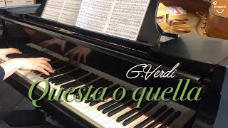 Questa o quella Duca Piano accompaniment Opera karaoke [upl. by Oelgnaed]