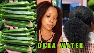 JINSI YA KUKUZA KULAINISHA NYWELE NA BAMIA OKRA GEL❤️😍 [upl. by Helsa]