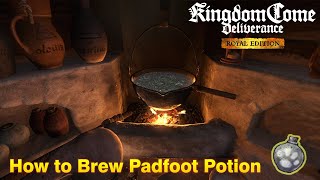 Kingdom Come Deliverance  How to Brew Padfoot Potion [upl. by Reiner493]