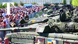 Russia displays western weapons captured in Ukraine [upl. by Sacken]