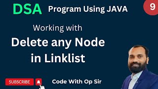 9 Delete From Any Position in LinkList DSA in Hindi [upl. by Hatfield40]