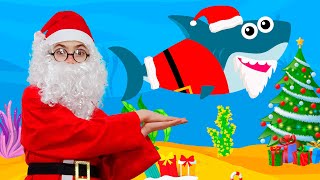 Christmas Baby Shark  Kids Songs amp Nursery Rhymes  Christmas Song for Kids [upl. by Roseline]