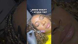 Brow Sculpt amp Hybrid Tint in the DMV [upl. by Colley281]