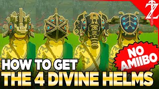 Get All 4 Divine Helms NO AMIIBO LocationUpgrades  Tears of the Kingdom [upl. by Nagek]