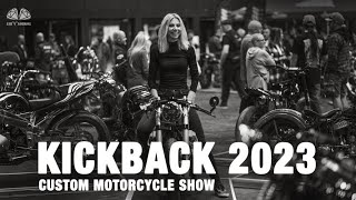 Kickback 2023 Manchester Custom Motorcycle Show [upl. by Chessy71]