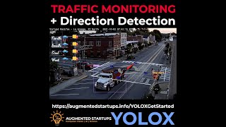 YOLOX  DEEPSORT  Traffic Monitoring  Direction Detection [upl. by Ennailuj]