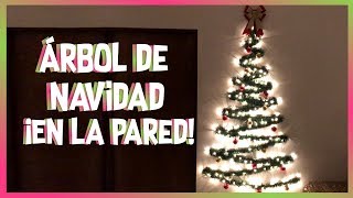 🎄 ÁRBOL de NAVIDAD en la PARED Adornos NAVIDEÑOS CHRISTMAS TREE decorations [upl. by Nodearb]