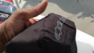 Clothing Review Alpinestars Balaclava part1 [upl. by Greenfield]