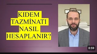 KIDEM TAZMİNATI NASIL HESAPLANIR tazminat çalışması kıdemtazminatı [upl. by Abrams]