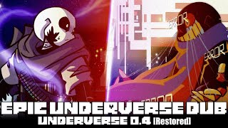 EPIC Underverse Dub  UNDERVERSE 04  END OF SEASON 1 By Jakei【Restored】 [upl. by Morganne751]