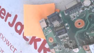 Asus a54c motherboard repair broken laptop dc power jack repair socket input port connector fix [upl. by Tymothy]