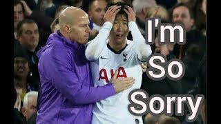 Son Heung Min Cry after he make Andre Gomes injury  Everton vs Tottenham Hotspur 04112019 [upl. by Tena]