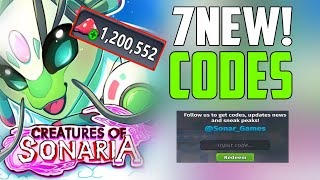 NEW ALL WORKING CODES FOR CREATURES OF SONARIA ROBLOX CREATURES OF SONARIA CODES [upl. by Niko]