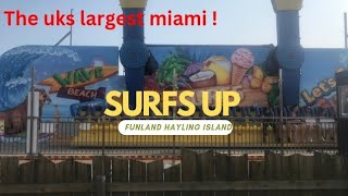 Surfs up the uk’s largest Miami at Funland hayling island [upl. by Adnirb]