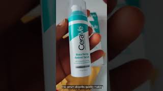 Cerave Resurfacing Retinol Serum  My Thoughts 😋 cerave skincare serumreview face youtubechamps [upl. by Siraved]