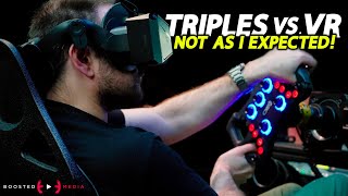 TRIPLE SCREENS VS VR  Which is Faster For Sim Racing [upl. by Bealle]