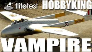 Flite Test  HobbyKing Vampire  REVIEW [upl. by Helsell]