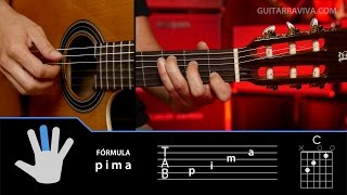 Cómo tocar arpegios en guitarra tecnicas Clase 1  Técnica Guitarraviva [upl. by Gathard]