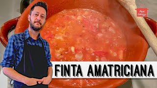 AMATRICIANA FINTA facile leggera e veloce [upl. by Ateekram]