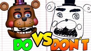 DOs amp DONTs  Drawing Five Nights At Freddys 6 FFPS In 1 Minute CHALLENGE [upl. by Brita239]