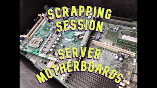 eWaste Recycling  Gold plated Server Motherboards [upl. by Yorle460]