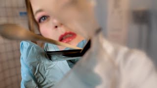 ASMR Hospital Eye Cleaning amp Eye Exam  Spoolie Crinkly Heat Packs Vision Tests [upl. by Aliel]