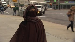 Watch How People React in New York City When Woman Dresses in Full Veil [upl. by Anaeerb]