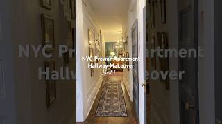 Custom 40’ wallpaper mural loading… nycapartment hallwayideas prewar chandelier [upl. by Bary]