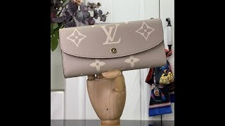 Louis Vuitton Emilie Wallet M83138 Grey [upl. by Aniri]