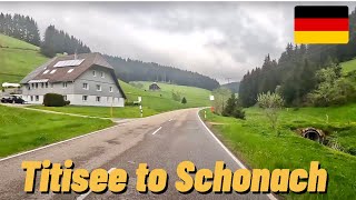 Driving in Germany in the Black Forest from Titisee to Schonach [upl. by Latsyrhc]