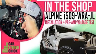 Alpine i509WRAJL Installation  Preamp voltage test [upl. by Ashelman]