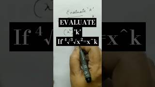 quotUnlock the Secret Solve for k in ⁴√³√x²  xk  Algebra Simplified for Olympiad amp Beyondquot [upl. by Loux]