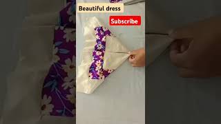 Beautiful dress cutting stitching method sewing fashion youtubeshort viralvideo [upl. by Kinny794]