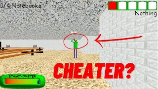 Baldi peeking at you while playing hide and seek easter egg Baldis Basics Plus [upl. by Ttennaej]