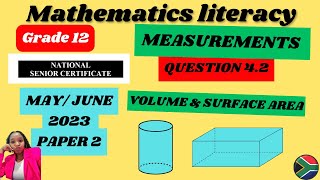 Grade 12 Maths Literacy Paper 2 MayJune 2023 Question 42 MEASUREMENTS [upl. by Camarata]